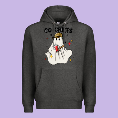 Go Chiefs Boujee Sports Ghost Stanley Premium Hoodie Designed By Maliassmallbusiness
