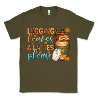 Army Green leggins leaves and lattes Classic Tee - Zillion Design Studio