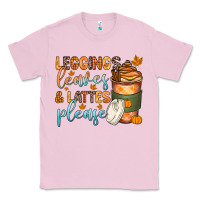 Bubblegum Pink leggins leaves and lattes Classic Tee - Zillion Design Studio