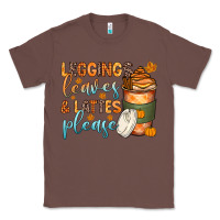 Chestnut leggins leaves and lattes Classic Tee - Zillion Design Studio