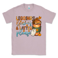 Lilac leggins leaves and lattes Classic Tee - Zillion Design Studio