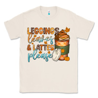 Natural leggins leaves and lattes Classic Tee - Zillion Design Studio