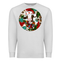 Dove Grey Christmas cow gemstone Premium Sweatshirt - Artiststas