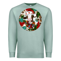 Seafoam Christmas cow gemstone Premium Sweatshirt - Artiststas