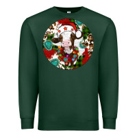 Sports Green Christmas cow gemstone Premium Sweatshirt - Artiststas