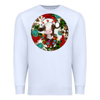 White Christmas cow gemstone Premium Sweatshirt - Artiststas