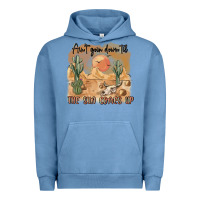 Pigment Pebble Blue ain t going down til the sun comes up Urban Hoodie - MaliasSmallBusiness