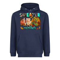 Navy pumpkın Spıce Heavyweight Hoodie - AdoDesignShop