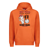 Carrot hot mess always stressed volleyball mama Premium Hoodie - MaliasSmallBusiness