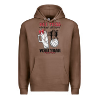 Chestnut hot mess always stressed volleyball mama Premium Hoodie - MaliasSmallBusiness