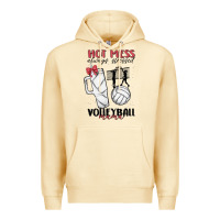 Pina Colada hot mess always stressed volleyball mama Premium Hoodie - MaliasSmallBusiness