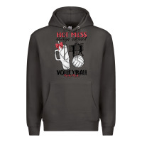 Smoke hot mess always stressed volleyball mama Premium Hoodie - MaliasSmallBusiness
