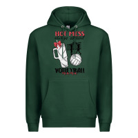 Sports Green hot mess always stressed volleyball mama Premium Hoodie - MaliasSmallBusiness