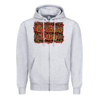 Heather Grey Christmas vibes Zipper Hoodie - RanaPortraitStore