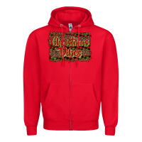 Red Christmas vibes Zipper Hoodie - RanaPortraitStore