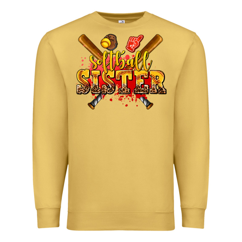 Softball Sister Premium Sweatshirt by AdoDesignShop | Teevron