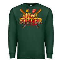 Sports Green softball sister Premium Sweatshirt - AdoDesignShop