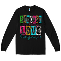 Black sarcasm is my love language Long Sleeve Tee - Zillion Design Studio