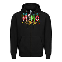Black Momo Claus Zipper Hoodie - texasbilliewilder