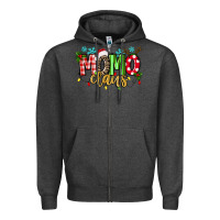 Charcoal Heather Momo Claus Zipper Hoodie - texasbilliewilder