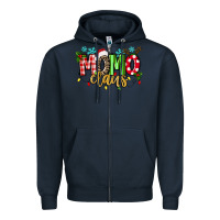 Navy Momo Claus Zipper Hoodie - texasbilliewilder