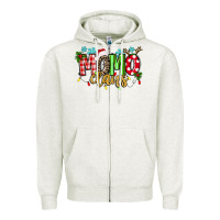 Oatmeal Heather Momo Claus Zipper Hoodie - texasbilliewilder