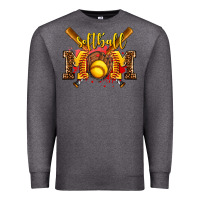 Charcoal Heather softball mom Premium Sweatshirt - AdoDesignShop