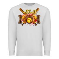Dove Grey softball mom Premium Sweatshirt - AdoDesignShop