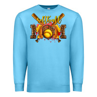 Ocean Blue softball mom Premium Sweatshirt - AdoDesignShop