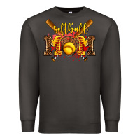 Smoke softball mom Premium Sweatshirt - AdoDesignShop