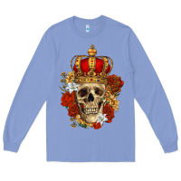 Colony Blue Skull King Long Sleeve Tee - RanaPortraitStore