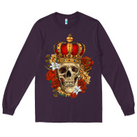 Plum Skull King Long Sleeve Tee - RanaPortraitStore