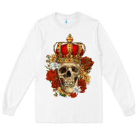White Skull King Long Sleeve Tee - RanaPortraitStore