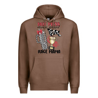 Chestnut hot mess always stressed race mama Premium Hoodie - MaliasSmallBusiness