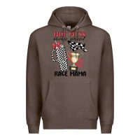 Coffee hot mess always stressed race mama Premium Hoodie - MaliasSmallBusiness