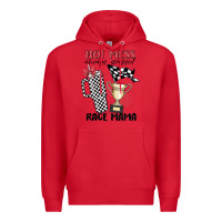 Red hot mess always stressed race mama Premium Hoodie - MaliasSmallBusiness