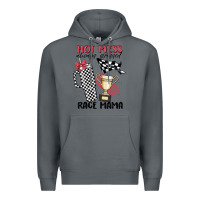 Rock hot mess always stressed race mama Premium Hoodie - MaliasSmallBusiness
