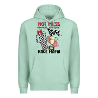 Seafoam hot mess always stressed race mama Premium Hoodie - MaliasSmallBusiness