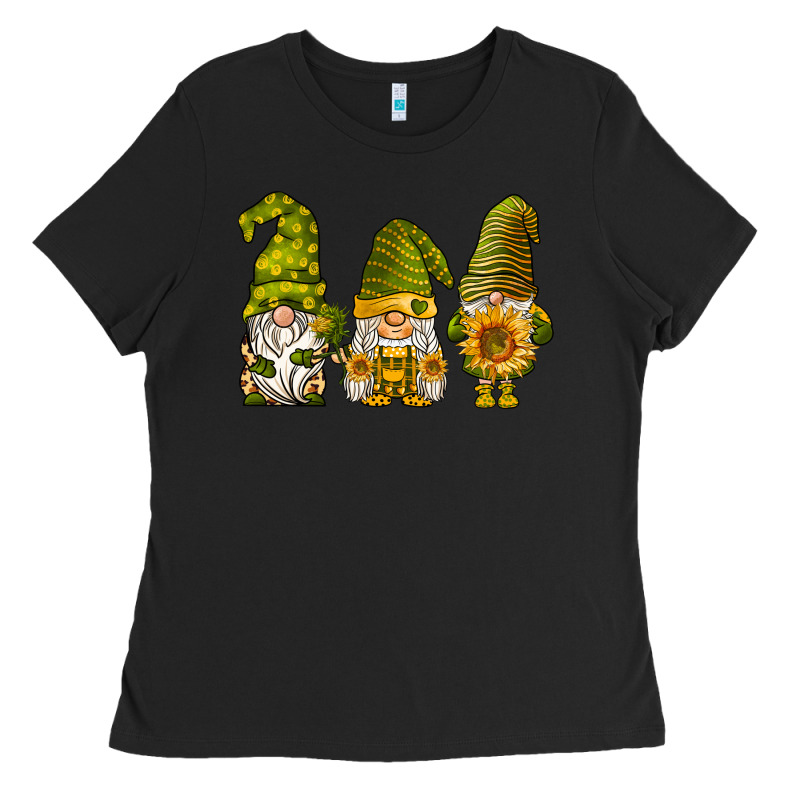 Sunflower Gnomies Ladies Tee by BarkalooDesign | Teevron