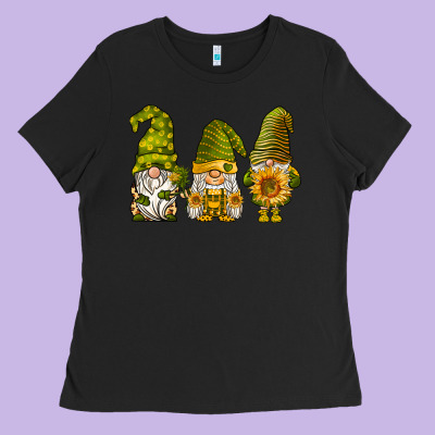 Sunflower Gnomies Ladies Tee Designed By Barkaloodesign