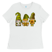 White sunflower gnomies Ladies Tee - BarkalooDesign