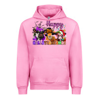 Fuchsia Pink happy hallothanksmas cows  nancy Urban Hoodie - NancyCooperArtShop