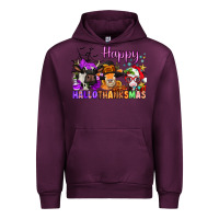 Mauve Wine happy hallothanksmas cows  nancy Urban Hoodie - NancyCooperArtShop