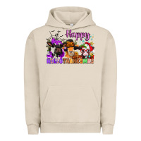 Pigment French Oak happy hallothanksmas cows  nancy Urban Hoodie - NancyCooperArtShop