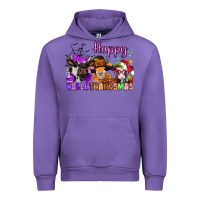 Tulip happy hallothanksmas cows  nancy Urban Hoodie - NancyCooperArtShop
