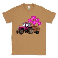 Toasted Coconut valentine's day pink tractor with pin heart balloons Classic Tee - RanaPortraitStore