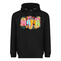 Black floral mama Heavyweight Hoodie - JahusDesignShop