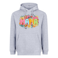 Heather Grey floral mama Heavyweight Hoodie - JahusDesignShop