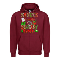 Burgundy Santa's Favorite Surgery Center png sublimation de Zipper Hoodie - texasbilliewilder