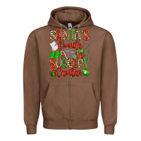 Chestnut Santa's Favorite Surgery Center png sublimation de Zipper Hoodie - texasbilliewilder